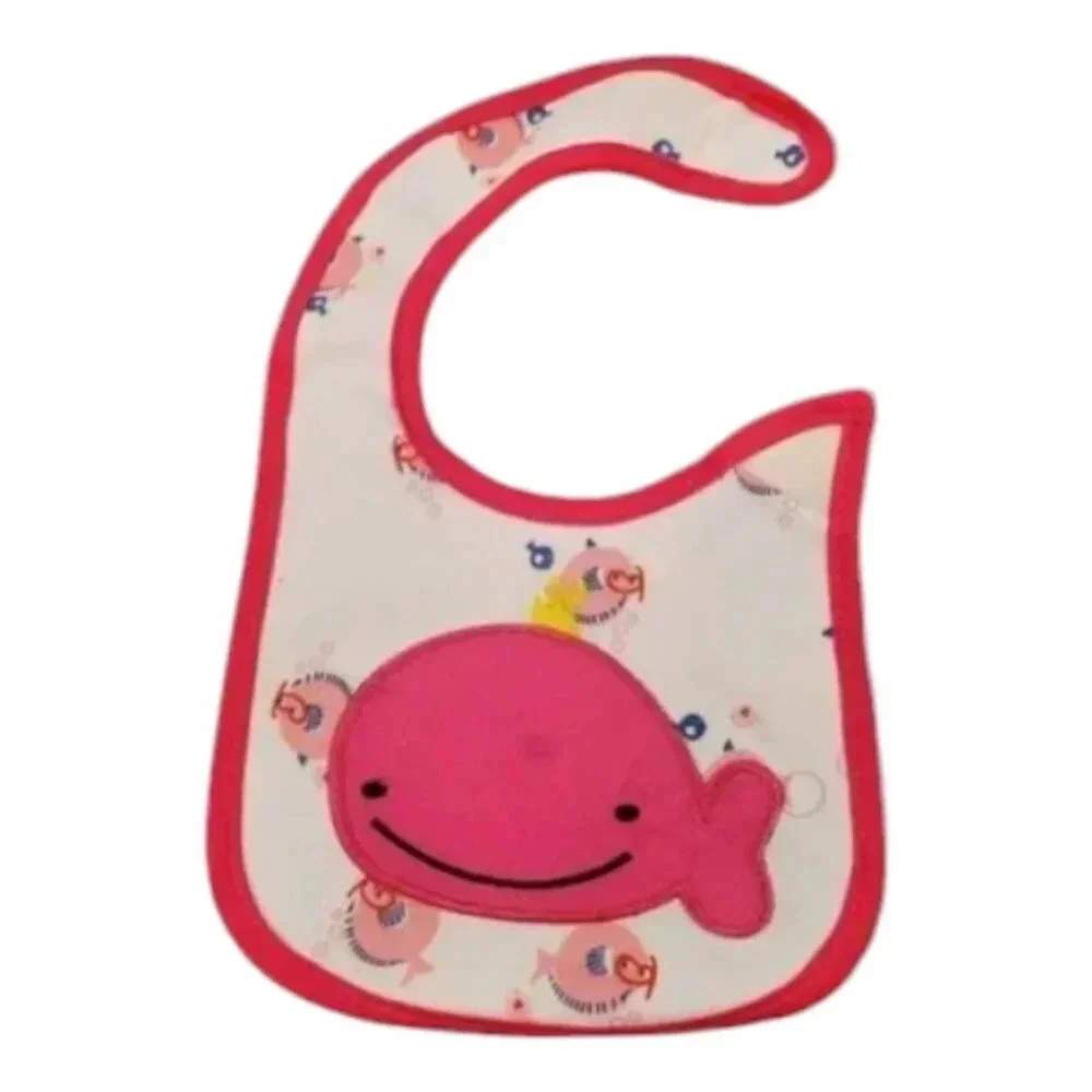 Pink Whale Bib, Mittens, Socks Gift Set, Newborn Girl Baby Gift Set Essentials
